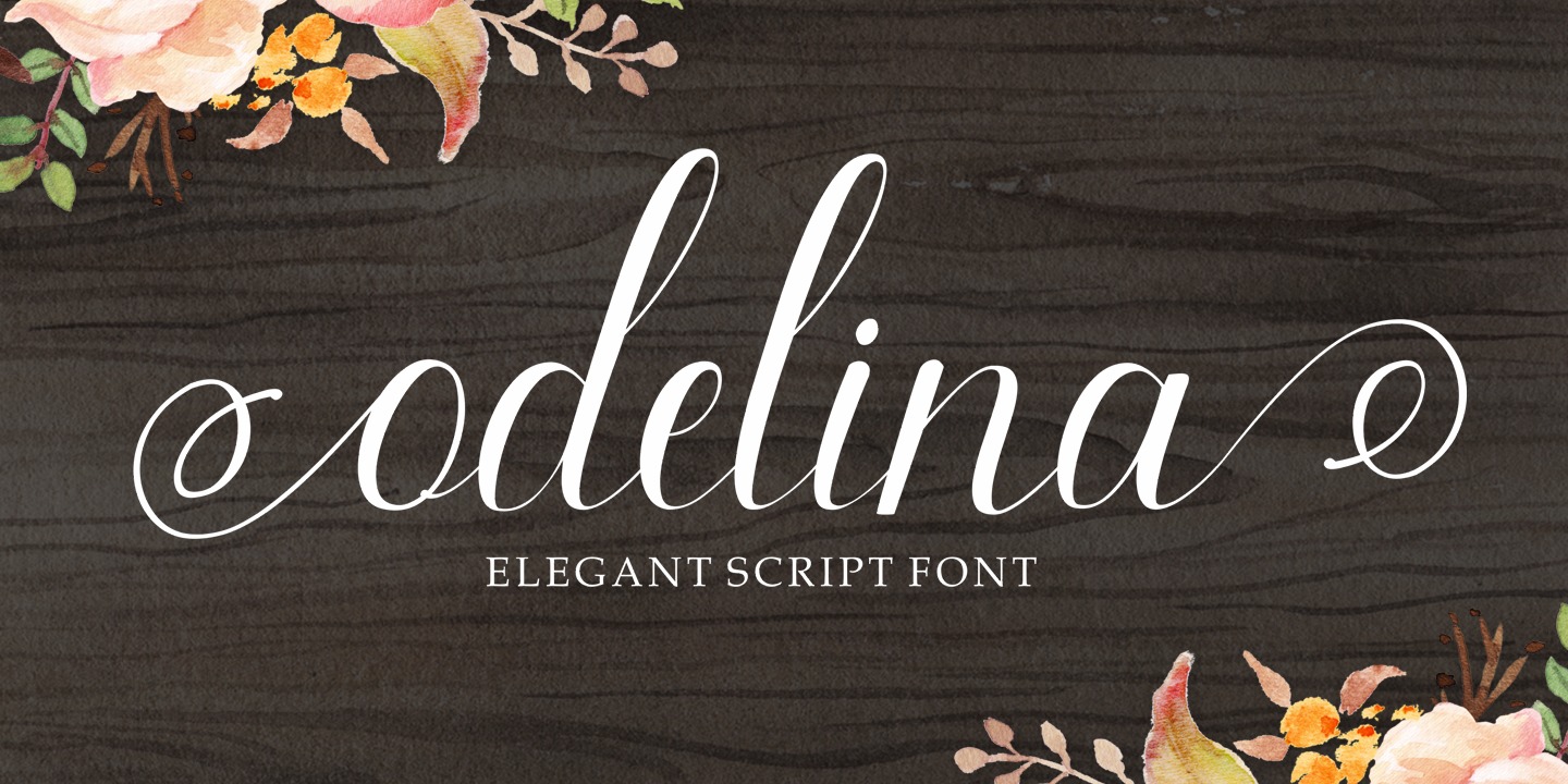 Schriftart Odelina